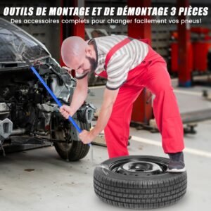 Ferramenta de desmontagem e montagem de pneus para troca de pneus - Amarelo