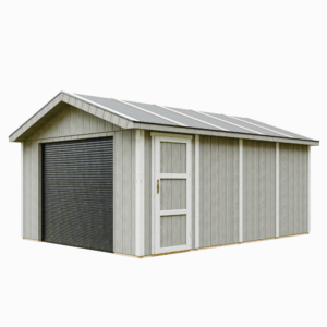Garagem com painéis Smartside, pintura TUNDRA_GREY