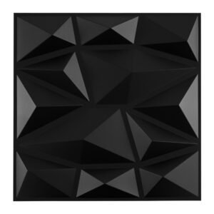 Pacote com 50 painéis de parede 3D com detalhes em diamante para corte criativo e faça você mesmo - Branco