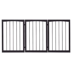 Caixa de transporte para cães com almofada e portas duplas - Nogueira