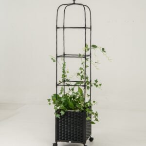 Canteiro de jardim elevado para plantas internas e externas para flores, vegetais, ervas, canteiro de jardim elevado de 3 níveis natural