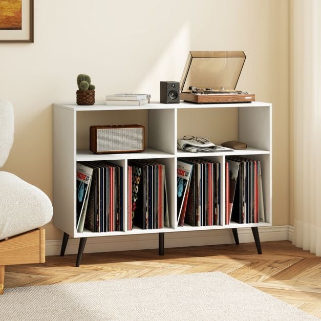 Armário de despensa alto de 180 cm com tomada elétrica, buffet independente com suporte para micro-ondas para cozinha, branco - Image 2