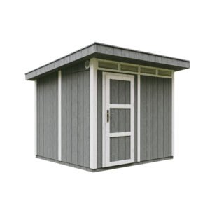 Casa com painéis inteligentes, pintura CAVERN_STEEL