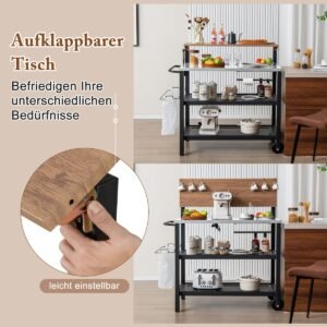 Cadeira de diretor alta de 116,5 cm com mesa lateral dobrável e apoio para os pés - cinza