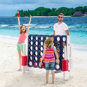 Conjunto de jogo gigante Jumbo 4-to-Score 4 in A Row para ambientes internos e externos