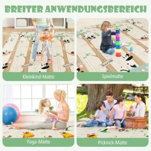 Cama de bebê, berço portátil, 102 cm x 72 cm x 74 cm, colorido