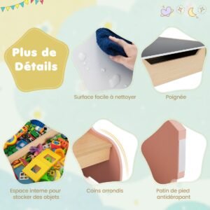 Conjunto de mesa e cadeira de atividades de madeira 4 em 1 para crianças para desenhar e estudar