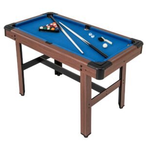 Mesa de bilhar de madeira de 1,2 m com conjunto completo de bolas - verde