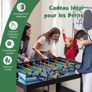 Mesa de jogo combinada, bilhar, pingue-pongue, hóquei, acessórios completos, mesa de jogos múltiplos para crianças e adultos