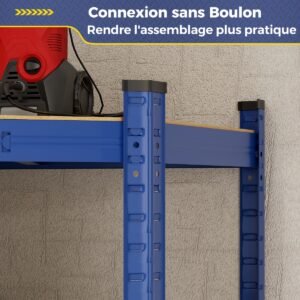 Unidade de prateleiras de canto de 4 níveis, rack de utilidades de armazenamento de garagem ajustável para armazém - Prata