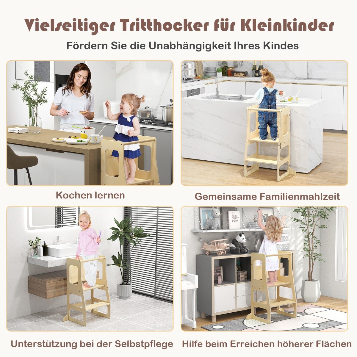 Conjunto de penteadeira infantil com espelho iluminado - rosa