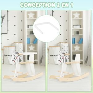 Andador de bebê com alça para meninos e meninas de 3 anos ou mais - Branco