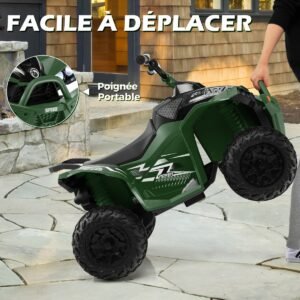 Quadriciclo elétrico infantil 12V com velocidade de 2,2/4,3 km/h e buzina, música e luzes LED Quadriciclo elétrico rosa