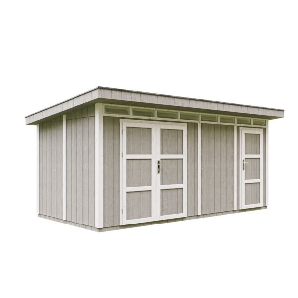 Casa com painéis inteligentes, pintura TUNDRA_GREY