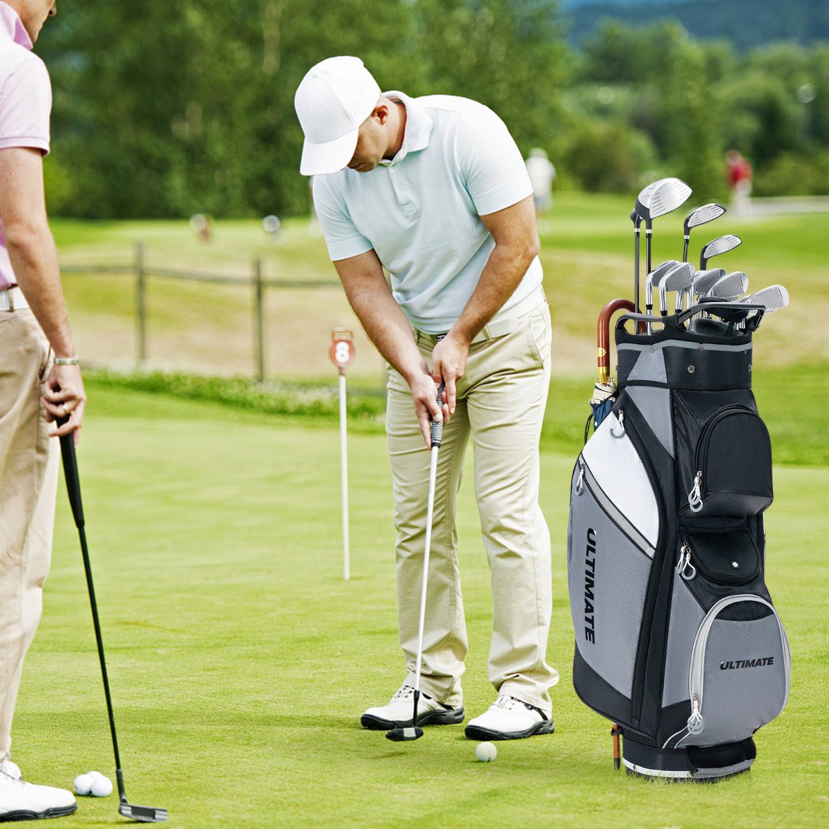 Bolsa de golfe portátil e leve com 14 divisórias - Image 2