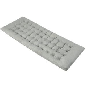 Colchões de acampamento de 75 x 27,5 polegadas com veludo cristal macio e respirável - Cinza