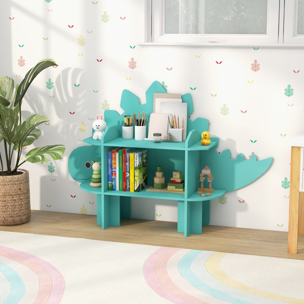 Estante Infantil Organizadora de Brinquedos com Prateleiras Abertas - Dinossauro - Image 2