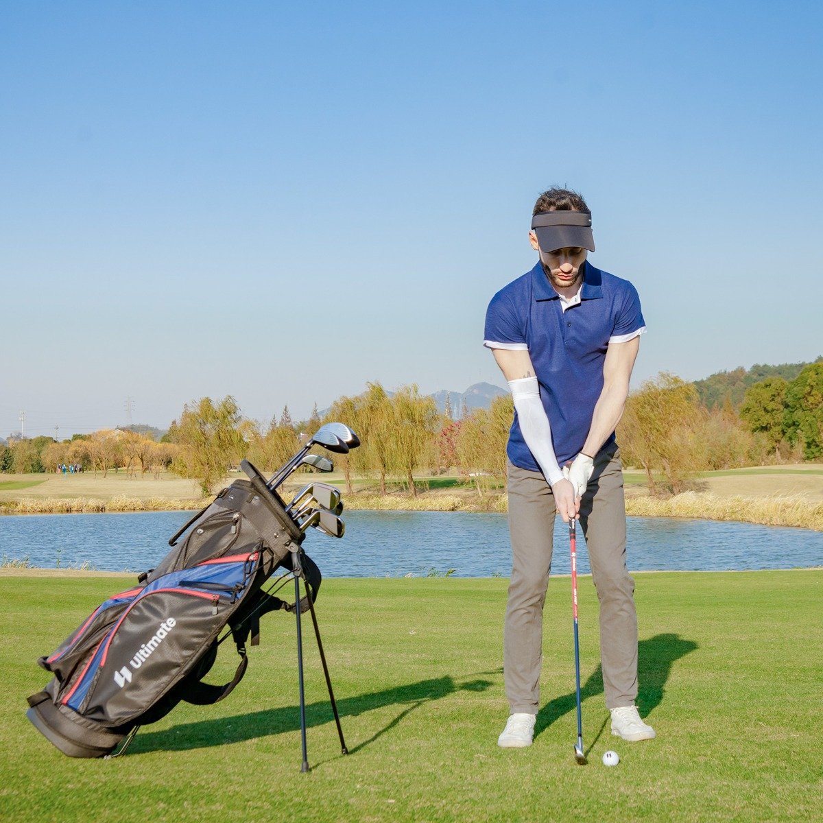 Conjunto completo de 11 peças de tacos de golfe - Azul - Image 2