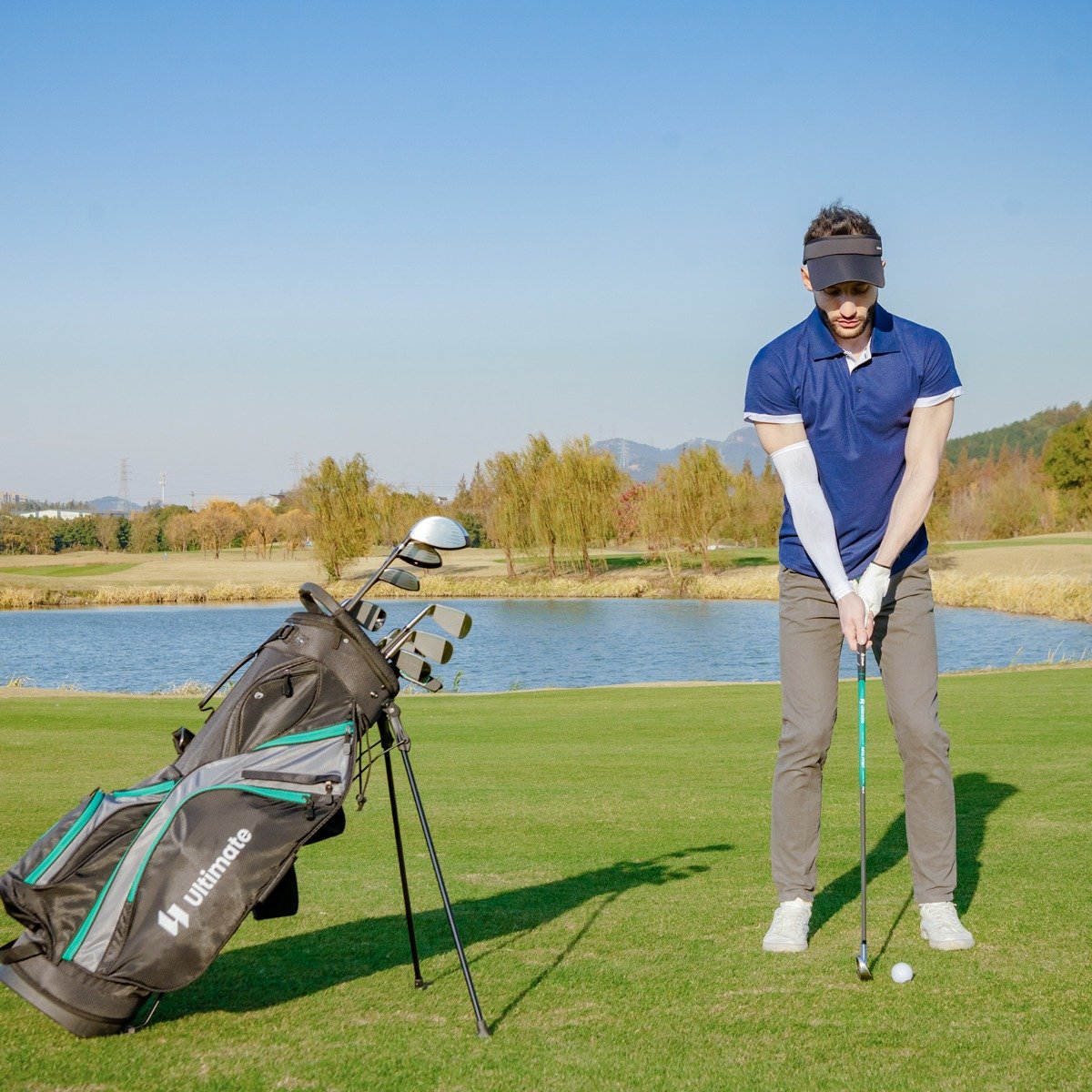 Conjunto completo de 11 peças de tacos de golfe - Verde - Image 2