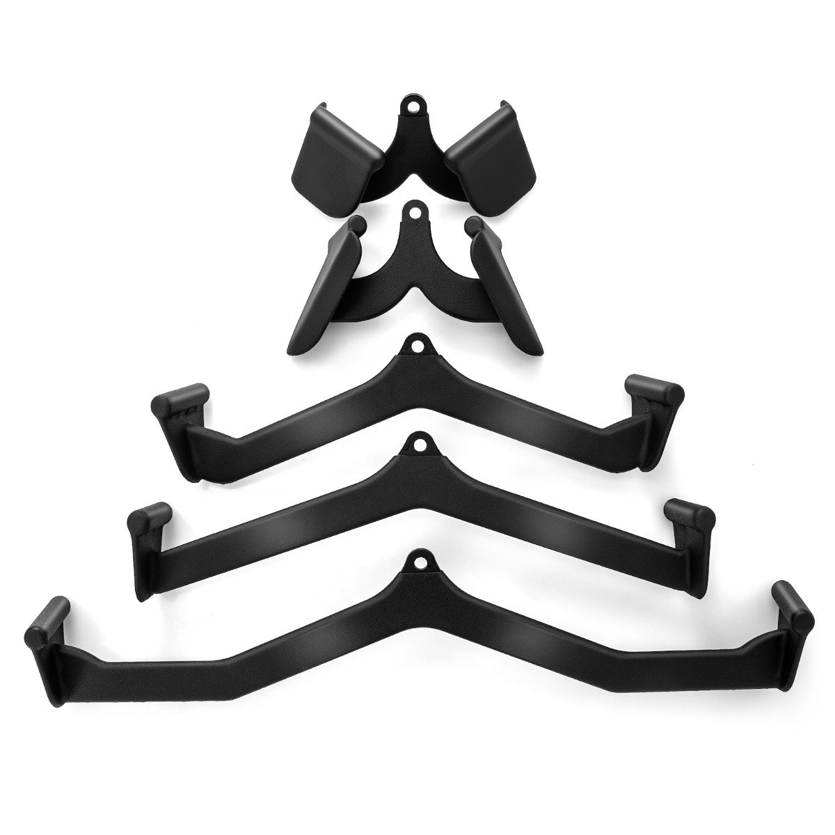 Conjunto de acessórios para puxada LAT para academia em casa.