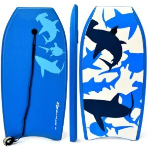 Prancha de Bodyboard Super Leve com Leash, Deck IXPE, Núcleo EPS - Tamanho G