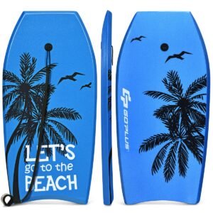 Prancha de bodyboard superleve com leash e núcleo de EPS - Tamanho G