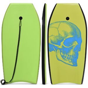 Prancha de bodyboard super leve para surfe com leash-L
