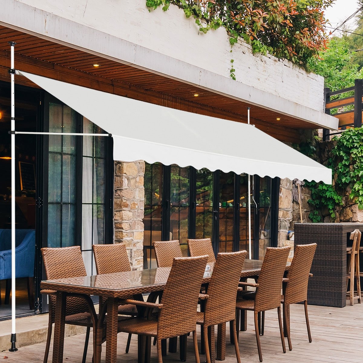 Toldo telescópico para varanda, 395x120cm - Image 2