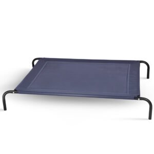 Cama elevada para animais de estimação, tamanho XL, com estrutura de aço, para uso interno e externo, ideal para camping.