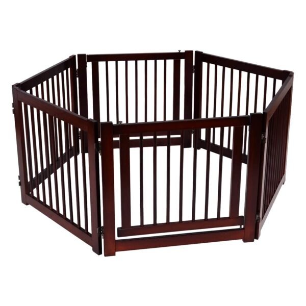 Grade de proteção para portão de cachorro, três peças, 206 x 61 x 1,8 cm