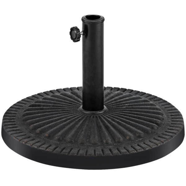 Suporte para guarda-sol de uso externo resistente, tamanho 31,5 lbs, cor bronze.