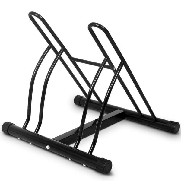 Suporte de chão para bicicletas, organizador para 2 bicicletas.