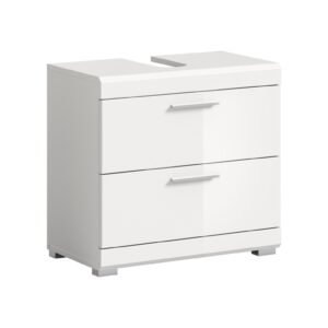 Xonox móvel de lavatório - imitação branco e branco brilhante moldado, 60x56x34 cm