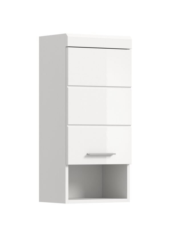 Xonox armário de parede - imitação branco e branco brilhante moldado, 37x79x24 cm