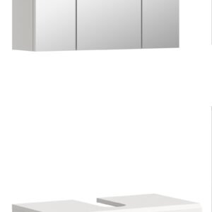 Xonox combinação de banho - imitação branco e branco brilhante moldado, 60x191x34 cm