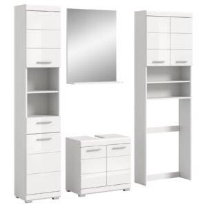 Xonox combinação de banho - imitação branco e branco brilhante moldado, 190x191x34 cm