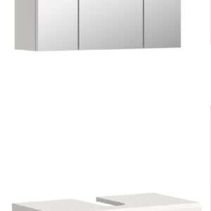 Xonox combinação de banho - imitação branco e branco brilhante moldado, 60x191x34 cm