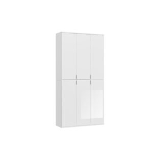 Xonox Combinação de roupeiro - imitação branco e branco brilhante, 91x193x34 cm