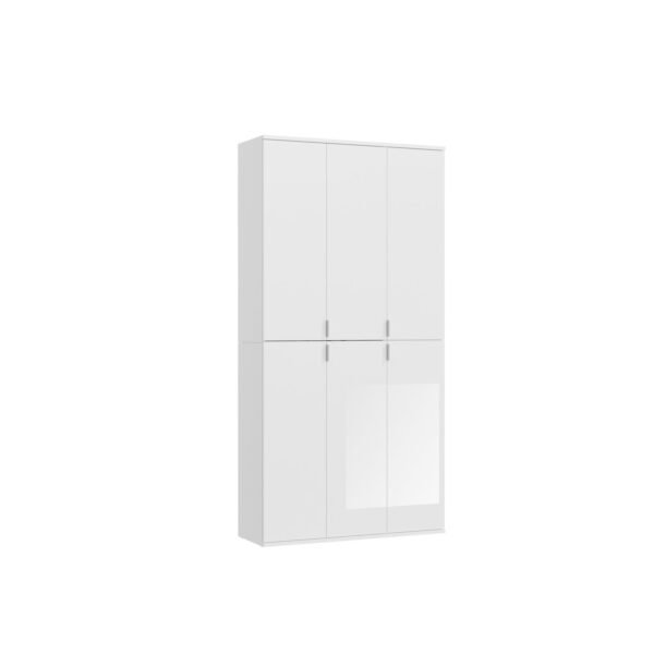 Xonox Combinação de roupeiro - imitação branco e branco brilhante, 91x193x34 cm