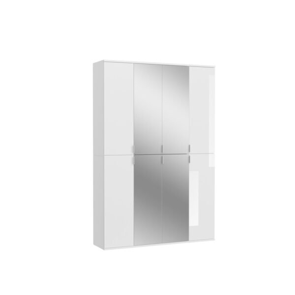 Xonox Combinação de roupeiro - imitação branco e branco brilhante, 121x193x34 cm