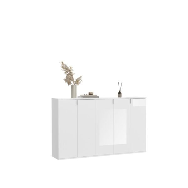 Xonox Combinação de roupeiro - imitação branco e branco brilhante, 152x99x34 cm