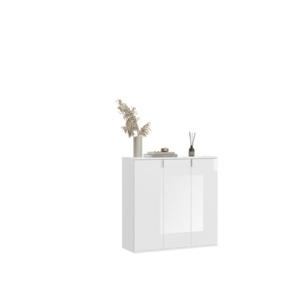 Xonox Combinação de roupeiro - imitação branco e branco brilhante, 91x99x34 cm
