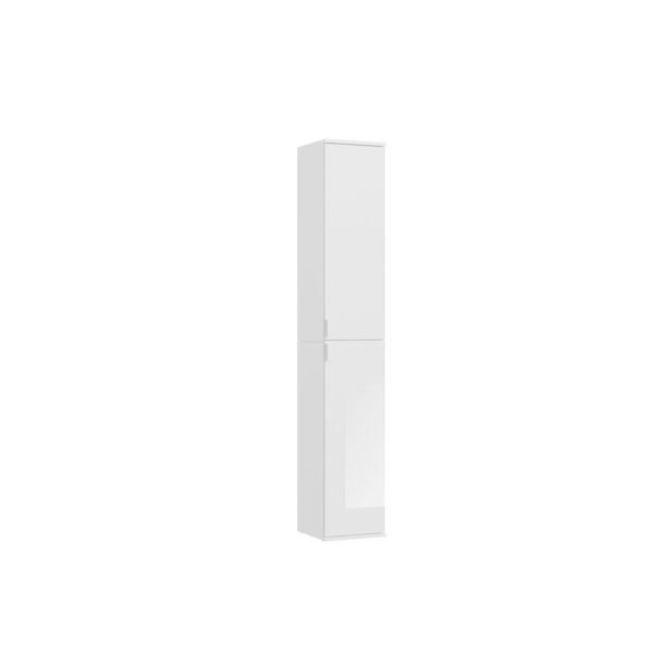 Xonox Armário alto - imitação branco e branco brilhante, 30x193x34 cm