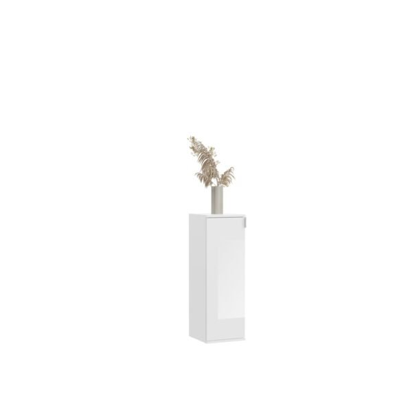 Xonox Cómoda - imitação branco e branco brilhante, 30x99x34 cm