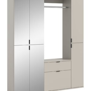 Xonox Combinação de roupeiro - melamina caxemira, 152x193x34 cm
