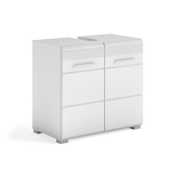 Xonox móvel de lavatório - imitação branco e branco brilhante moldado, 60x56x34 cm