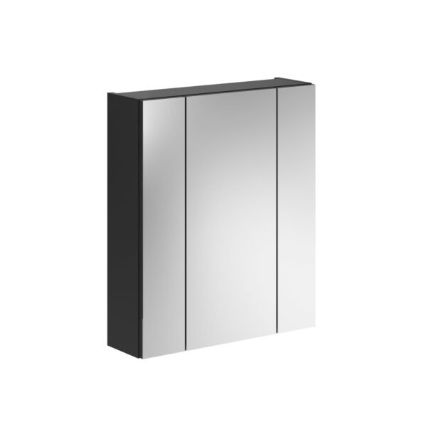 Xonox armário com espelho - imitação preto e vidro espelhado, 60x70x18 cm