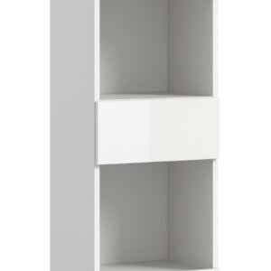 Xonox Armário alto - brilhante branco, moldado, 38x190x34 cm