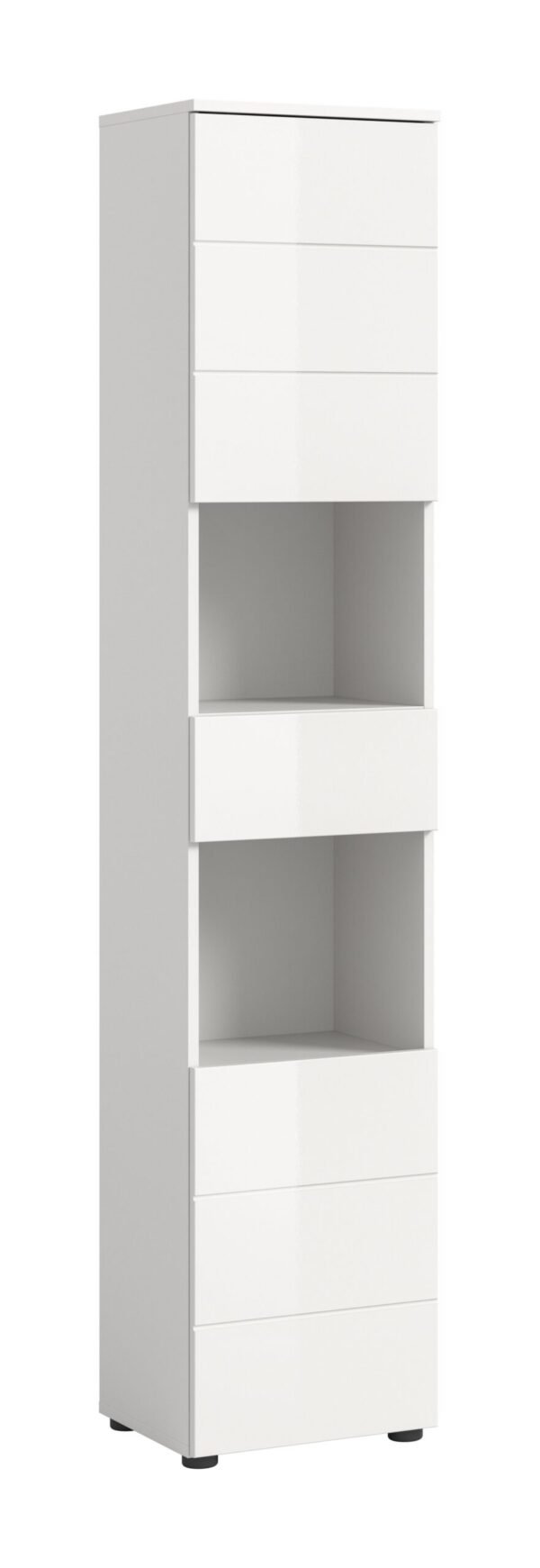 Xonox Armário alto - brilhante branco, moldado, 38x190x34 cm