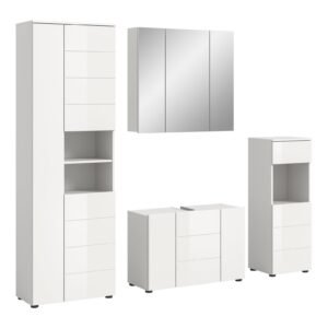 Xonox combinação de banho - brilhante branco, moldado, 210x190x34 cm